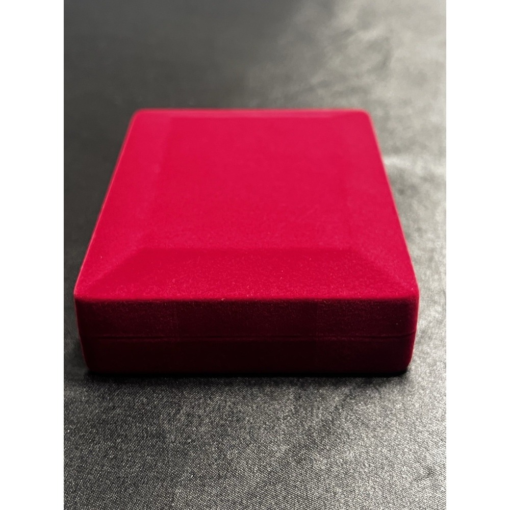 Brand New In Box Vintage Red Velvet Jewelry Presentation Box